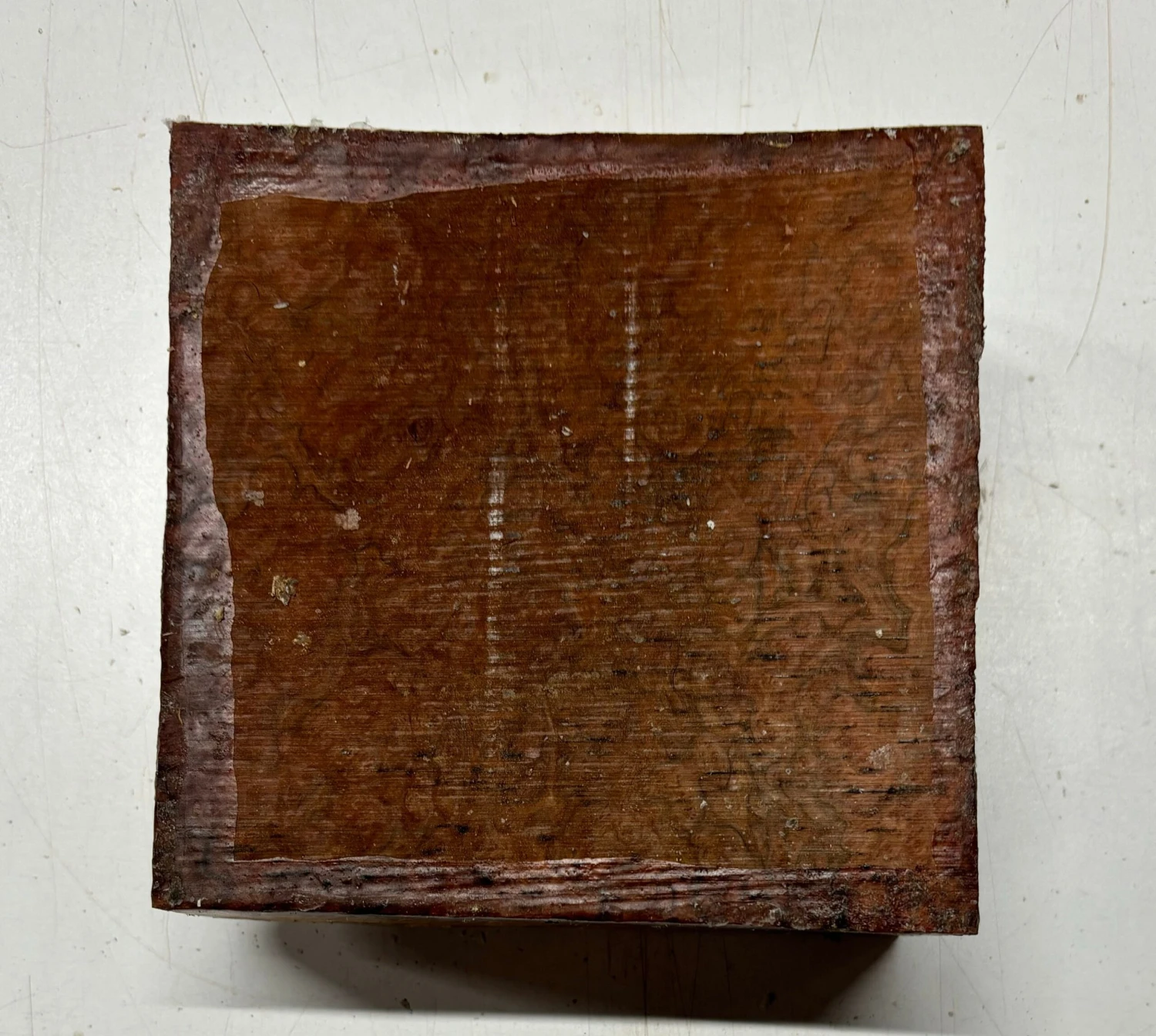 Australian Red Mallee Burl Wood Bowl Blank, 6" X 6" X 3" | #122 - Image 2