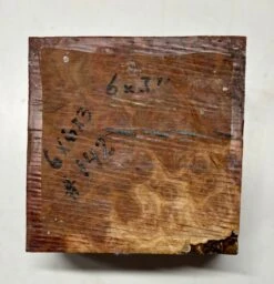 Australian Red Mallee Burl Wood Bowl Blank, 6" X 6" X 3" | #142