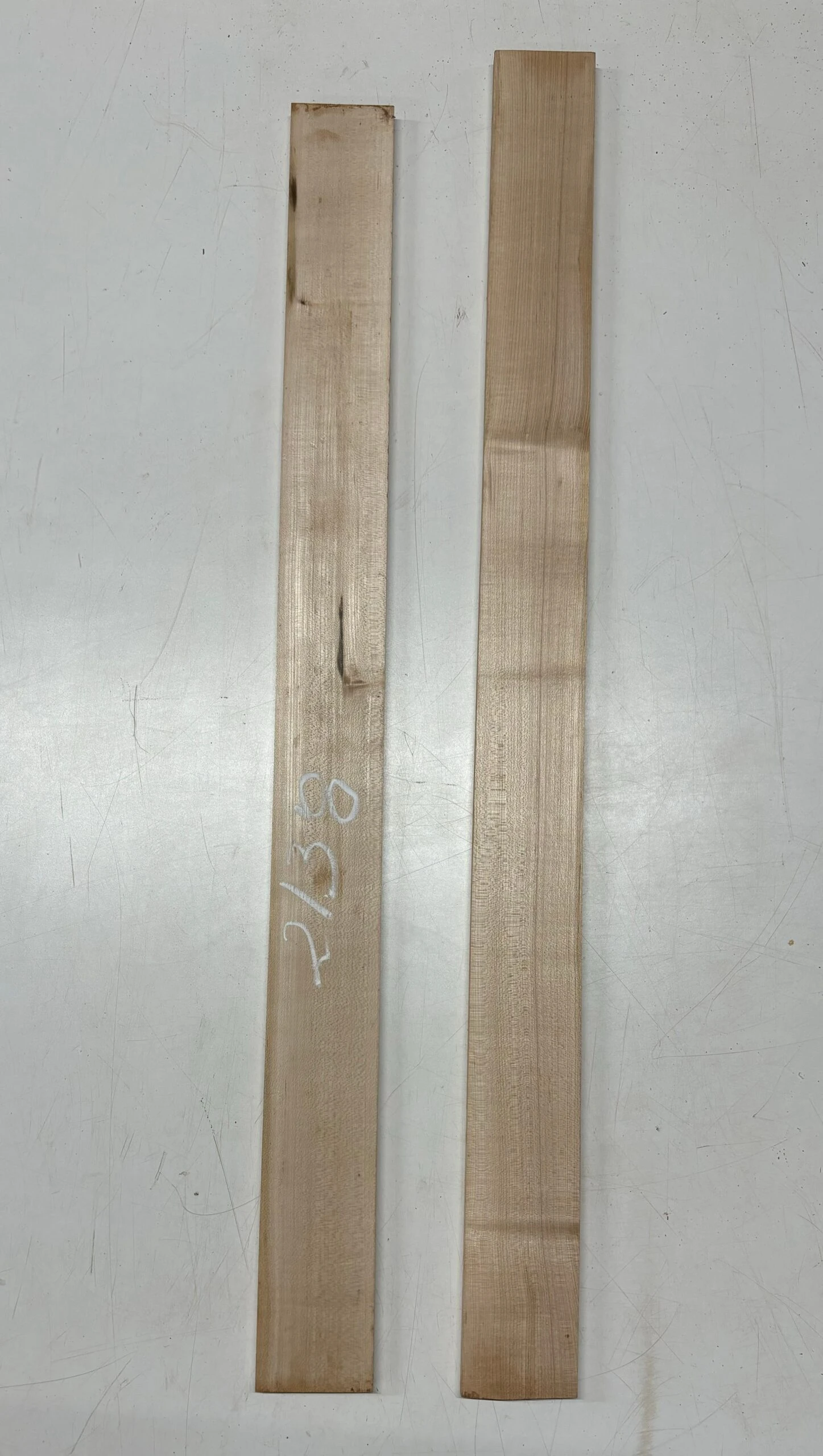 2 Piece, Hard Maple Thin Stock Lumber 36"x 3"x 1/2" |38"x 3"x 1/2" #2138