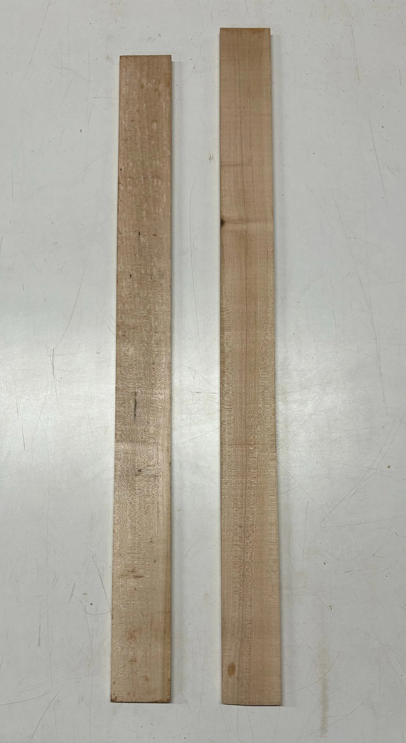 2 Piece, Hard Maple Thin Stock Lumber 36"x 3"x 1/2" |38"x 3"x 1/2" #2138 - Image 2