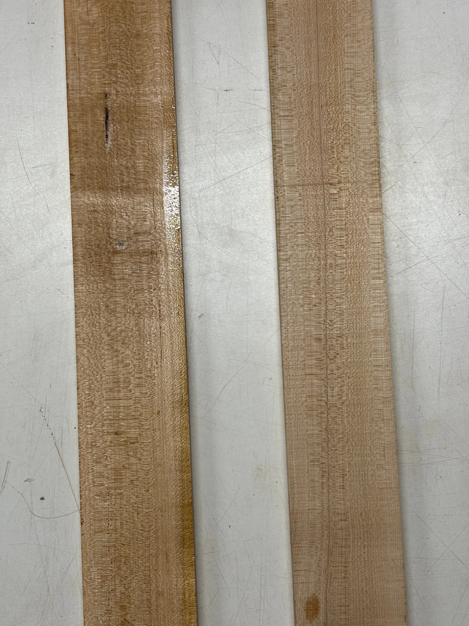 2 Piece, Hard Maple Thin Stock Lumber 36"x 3"x 1/2" |38"x 3"x 1/2" #2138 - Image 4