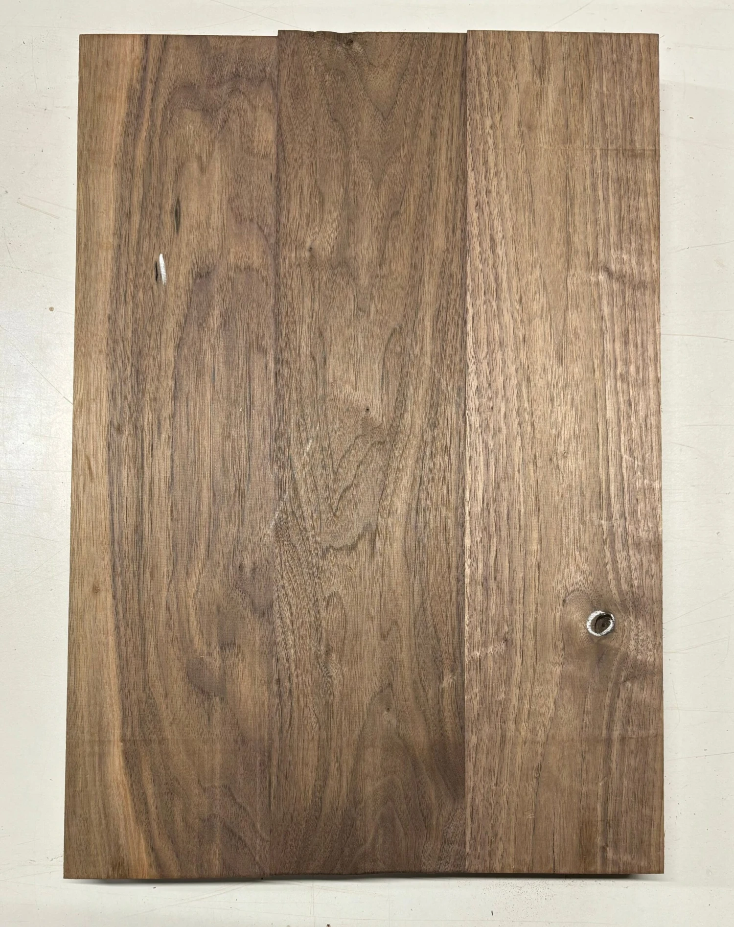 Black Walnut Guitar Body Blank - 21" X 14-1/2" X 1-3/4", 13 Lbs (3 Pcs Glued) #708 - Image 8