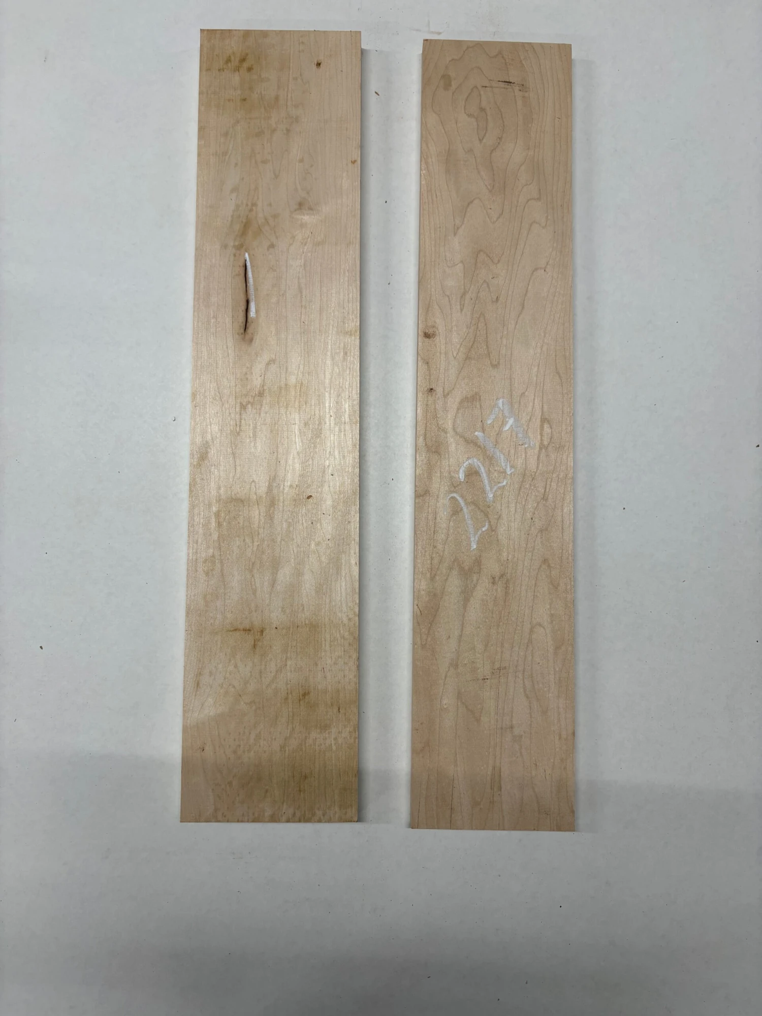 2 Pack, Hard Maple Thin Stock Lumber 24" X 4 -3/4" X 5/8" - 24" X 5"x 3/4" #2217