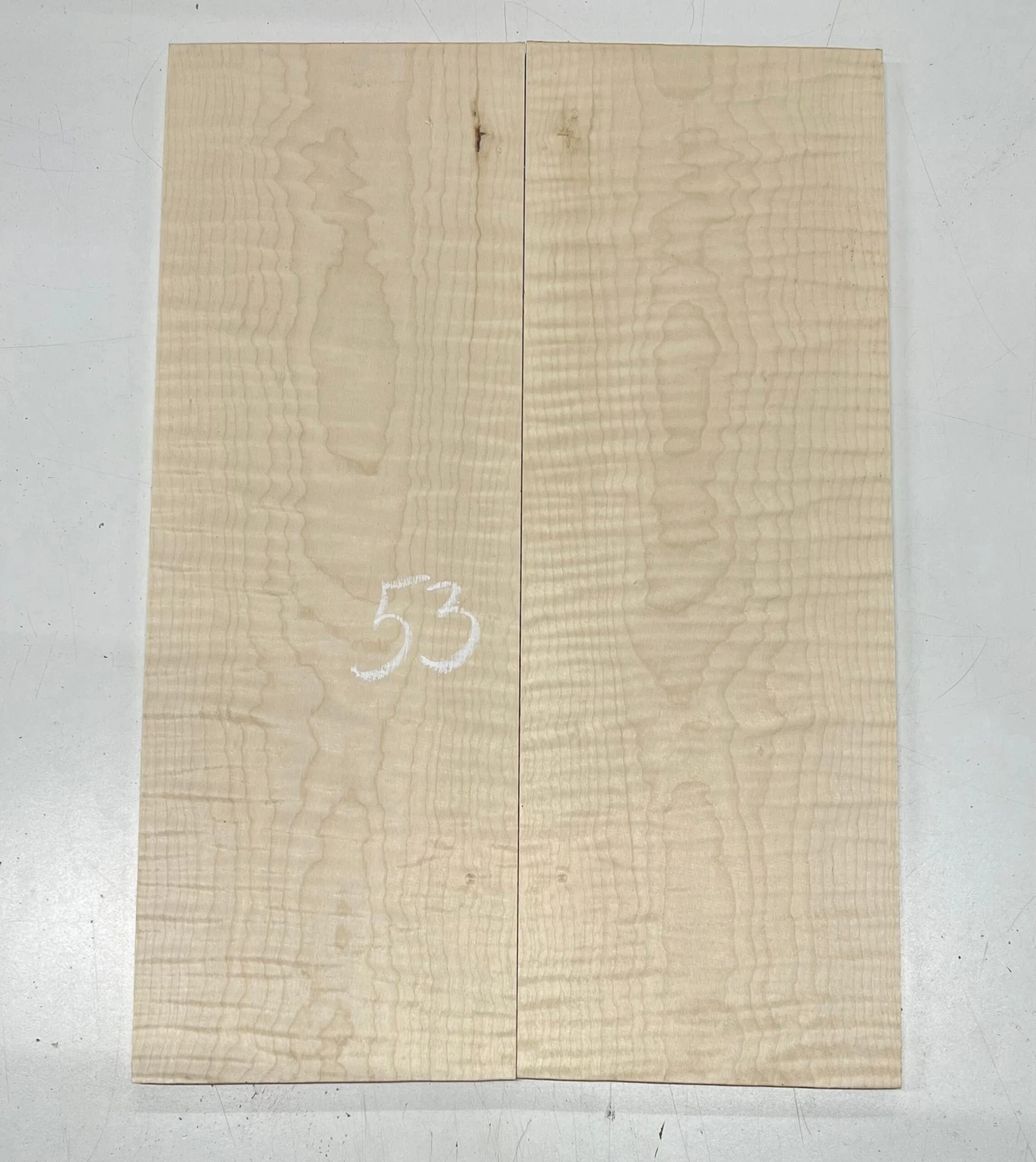 Quilted Flame Maple Bookmatched Guitar Drop Top Set - 20-7/8" X 7-1/4" X 3/8" #53 - Image 2