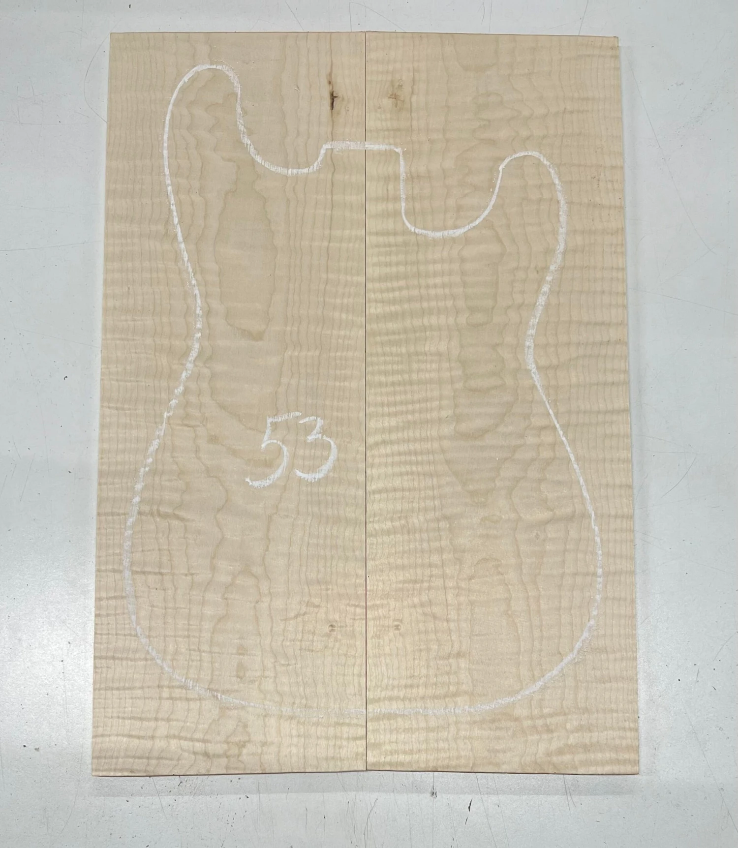 Quilted Flame Maple Bookmatched Guitar Drop Top Set - 20-7/8" X 7-1/4" X 3/8" #53 - Image 3