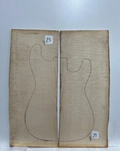 Flame Hard Maple Bookmatched Guitar Drop Tops #25