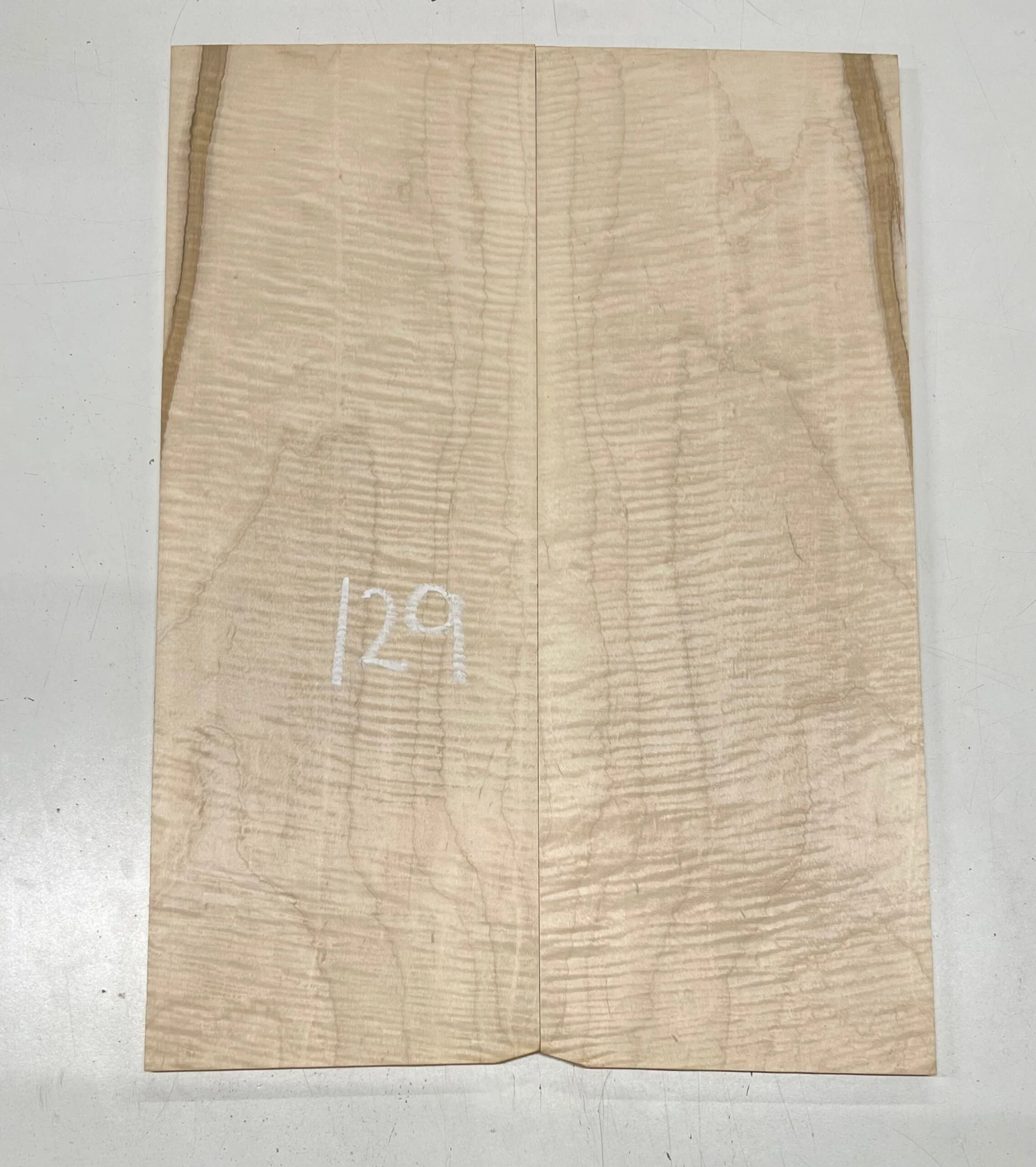 Flame Hard Maple Bookmatched Guitar Drop Top Set - 20" X 7-1/8" X 3/8" #129 - Image 2