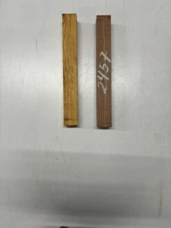 2 Pack, 2 Species Sapele + Osage Orange Turning Wood Blank 11-3/4" X 1-1/2"x 1-1/2" #2457