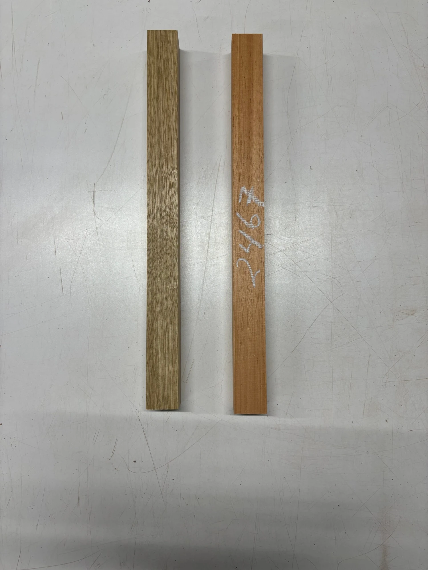 2 Pack, 2 Species Honduras Mahogany + White Limba Turning Wood Blank 18"x 1-1/2"x 1-1/2" #2467