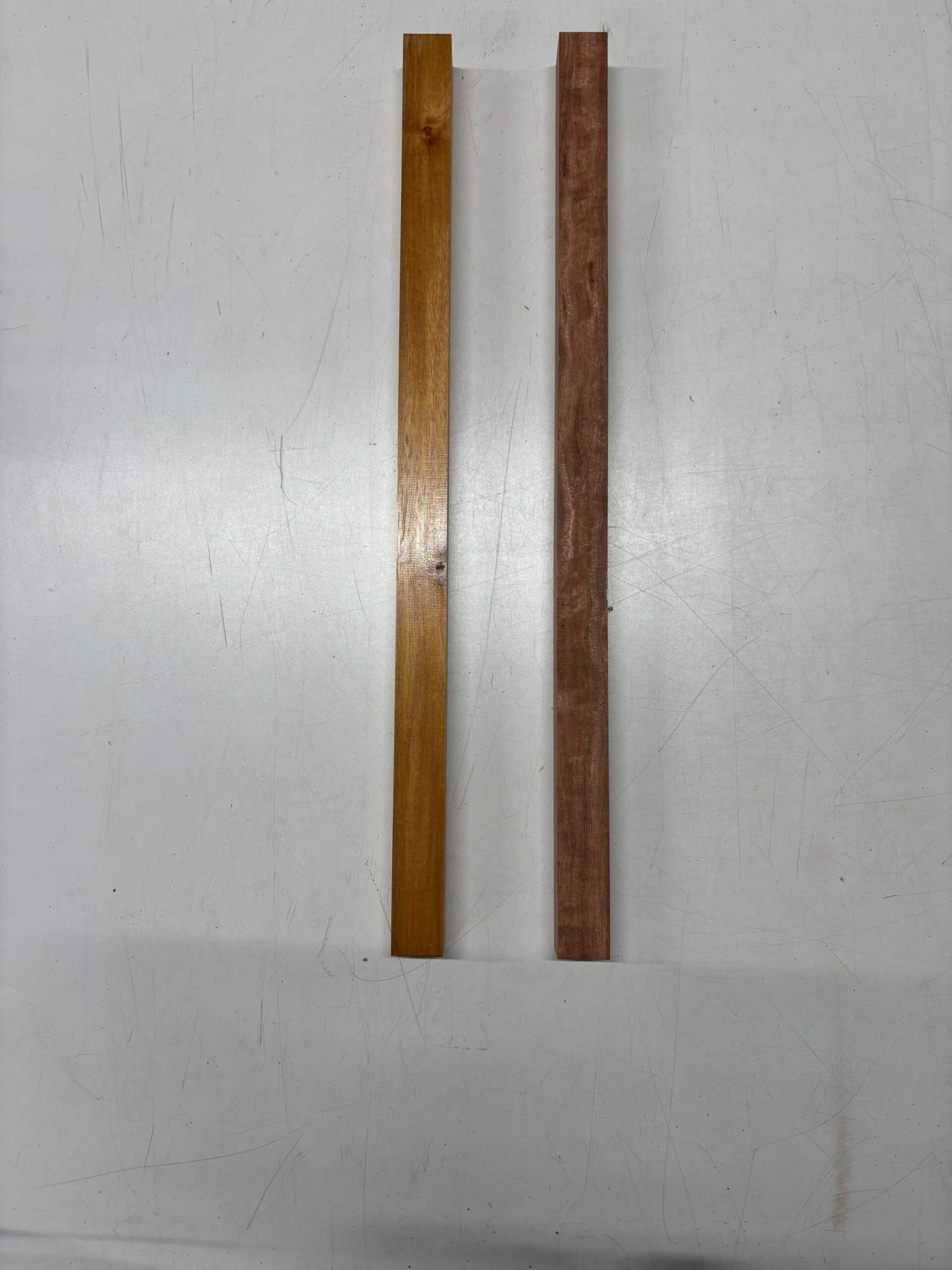 2 Pack, 2 Species Bubinga + Honduras Mahogany Turning Wood Blank 24"x 1-1/4"x 1-1/4" #2482 - Image 3
