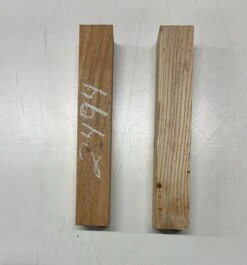 2 Pack, 2 Species White Ash + Spanish Cedar Turning Wood Blank12"x 2"x 2" #2494