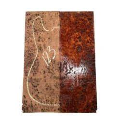Australian Red Gum Burl Acoustic/ Electric Guitar Wood Drop Top Set | 21" X 14" X 3/8"#123