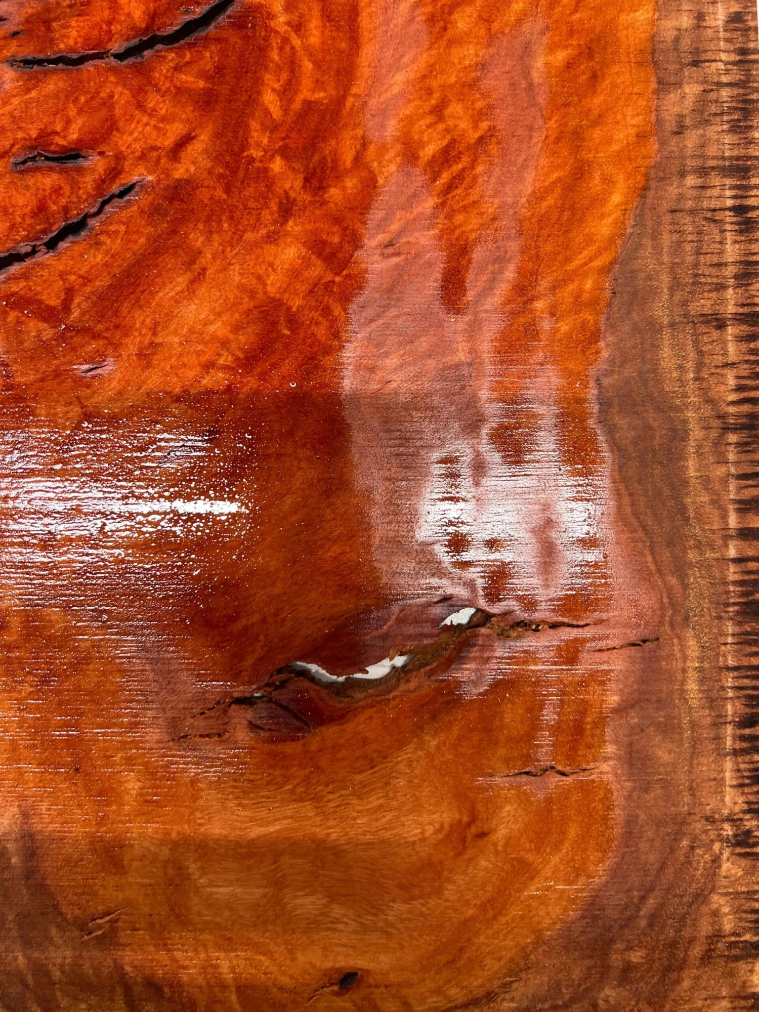 Australian Red Gum Burl Acoustic/ Electric Guitar Wood Drop Top Set | 21" X 14" X 3/8"#125 - Image 2