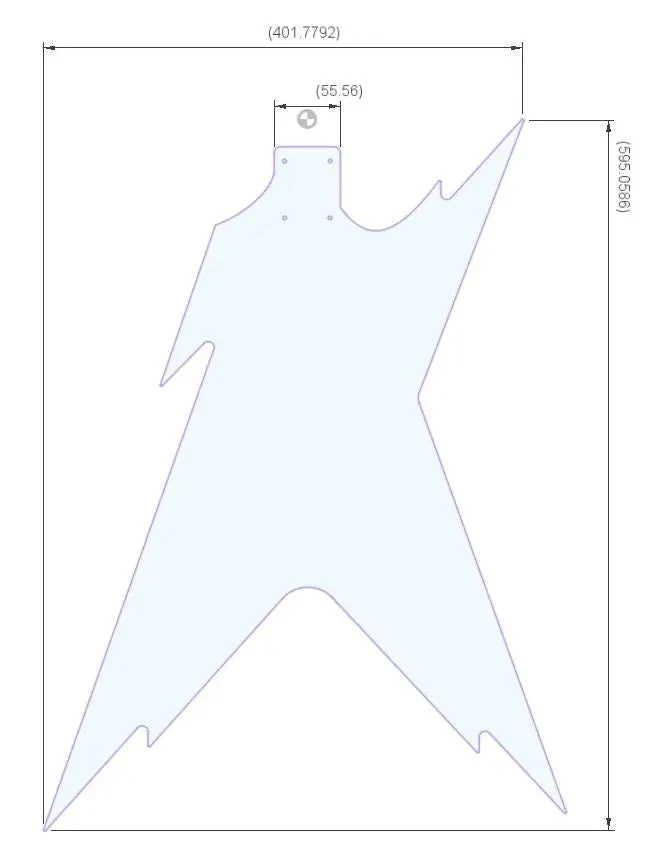 Pre-Cut Guitar Bodies- #Model S-RC - Image 2