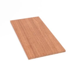 Sapele Wood Veneer | Marquetry Inlay - 200mm X 100mm X 4mm
