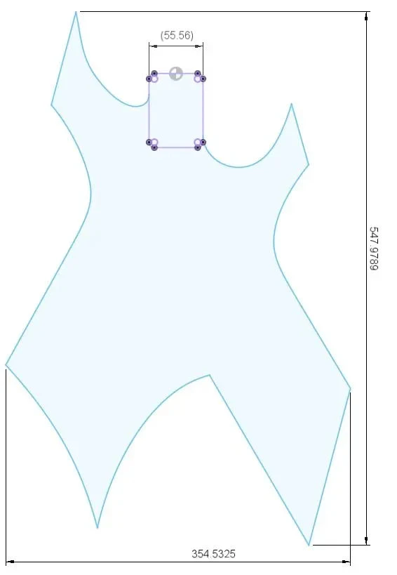 Pre-Cut Guitar Bodies- #Model W-LC - Image 2