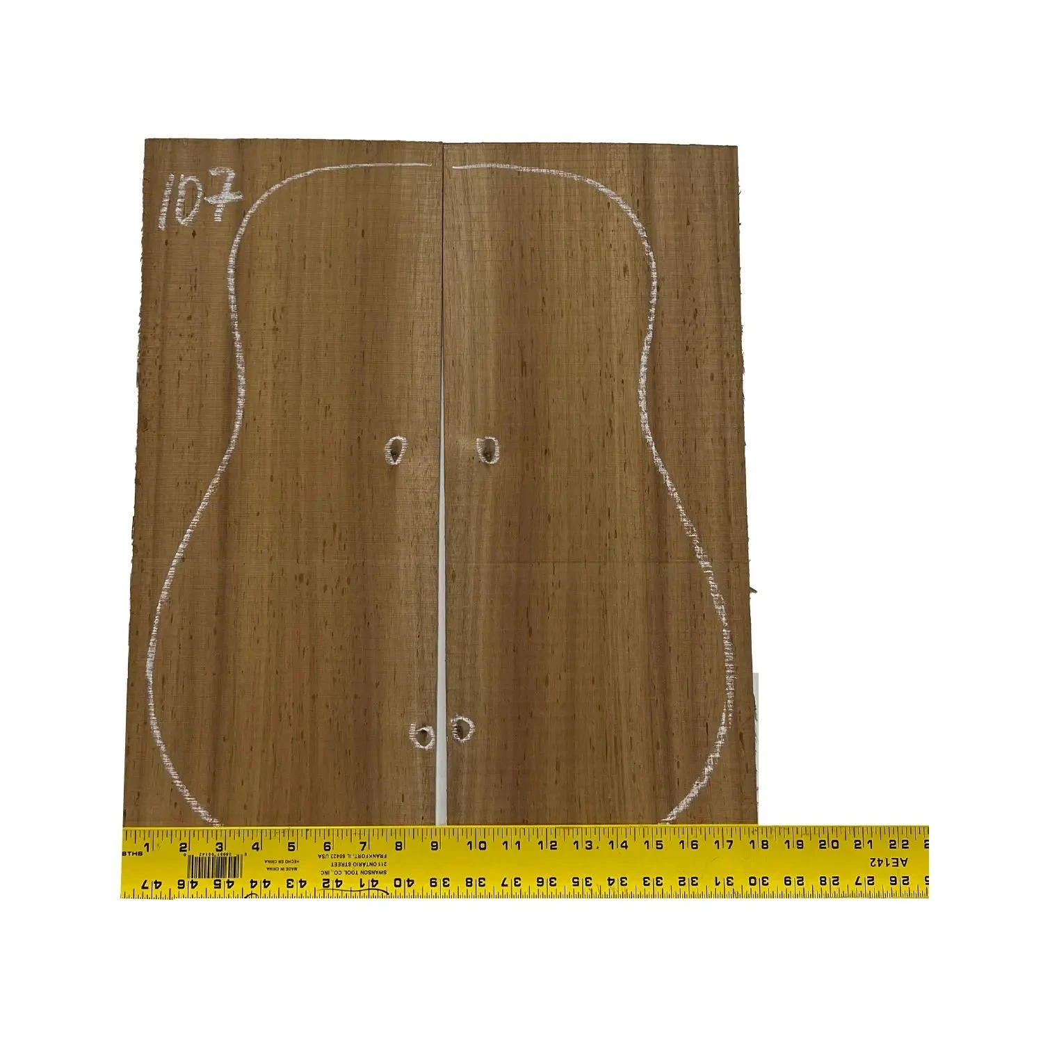 Acacia Dreadnought Guitar Back & Side Set #107 - Image 2