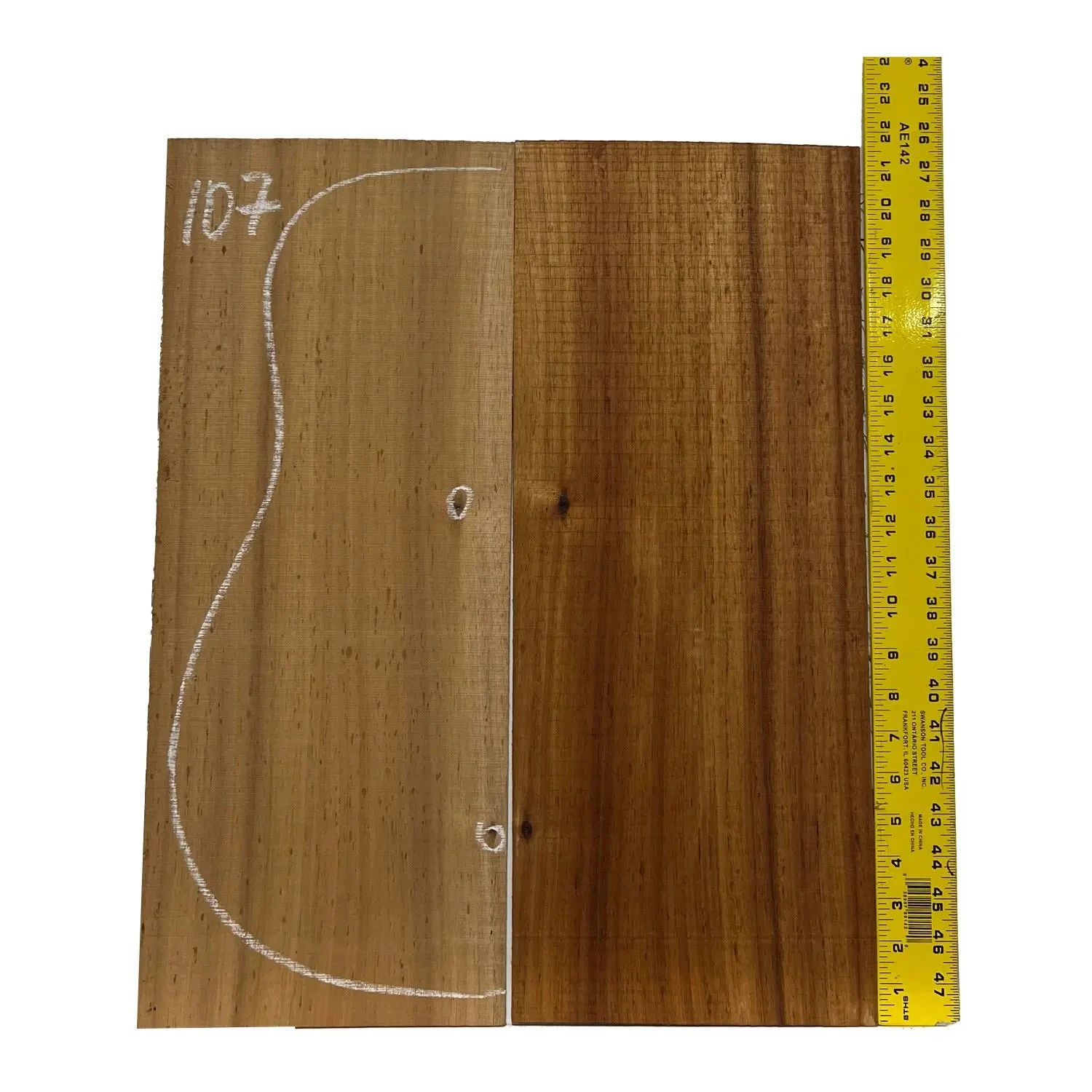 Acacia Dreadnought Guitar Back & Side Set #107 - Image 3