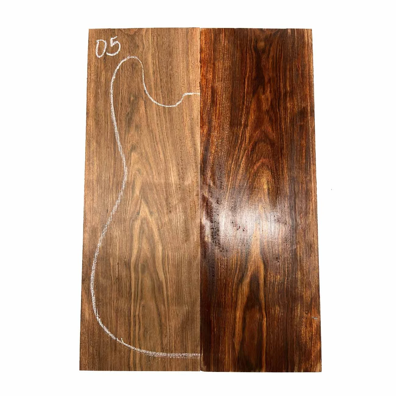 Chechen/Caribbean Rosewood Bookmatched Guitar Drop Tops 21" X 7" X 3/8" #05 - Image 3