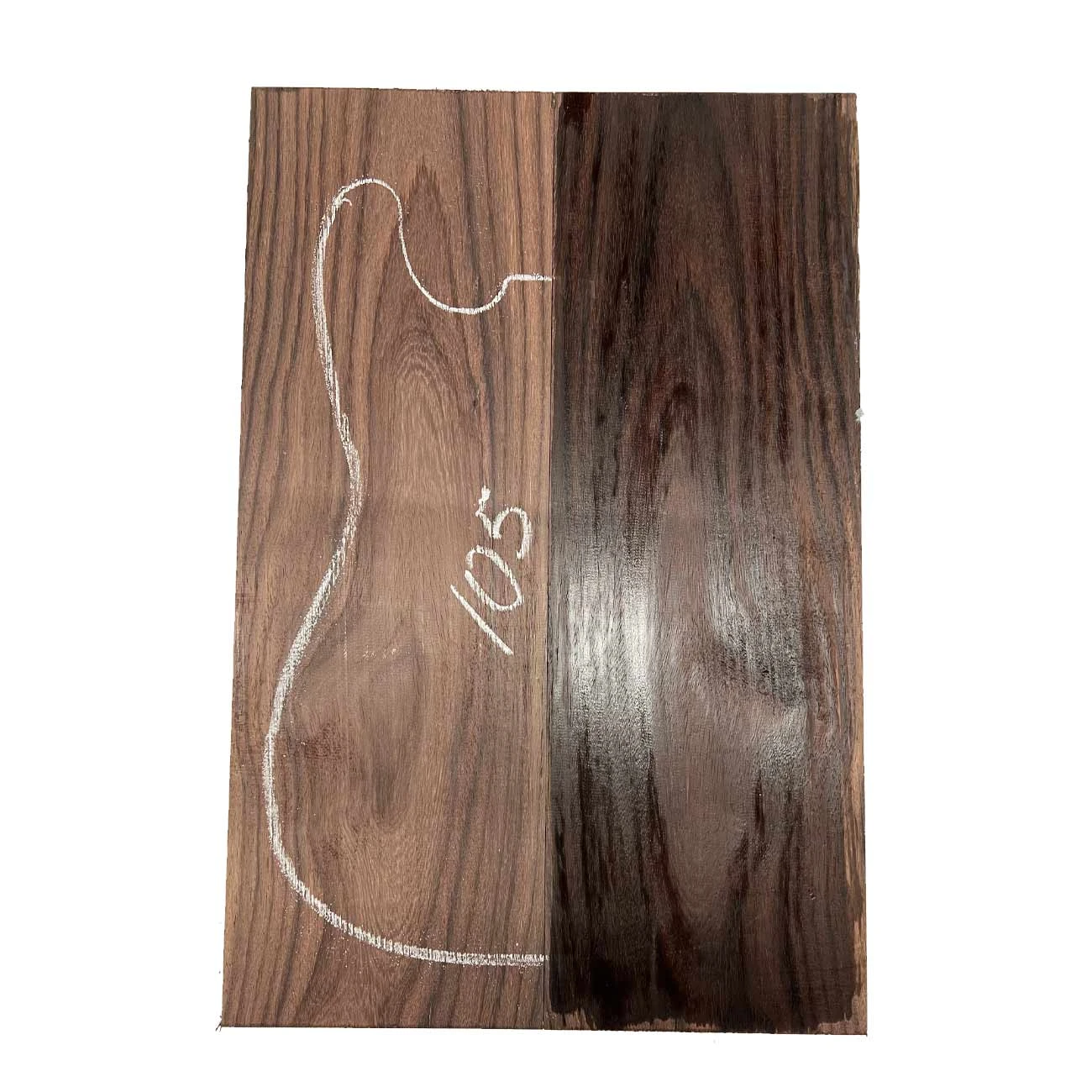 East Indian Rosewood Electric Guitar Drop Top | Book Matched Sets21" X 7-1/4" X 3/8" #105 - Image 3