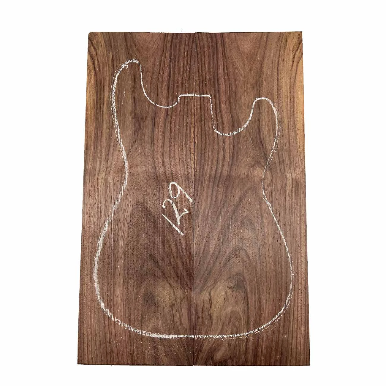 East Indian Rosewood Electric Guitar Drop Top | Book Matched Sets21" X 7-1/4" X 3/8" #129 - Image 2