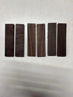 6 Piece, East Indian Rosewood Wood Knife Blanks 5" X 1-1/2" X 1" #Dollar Deal