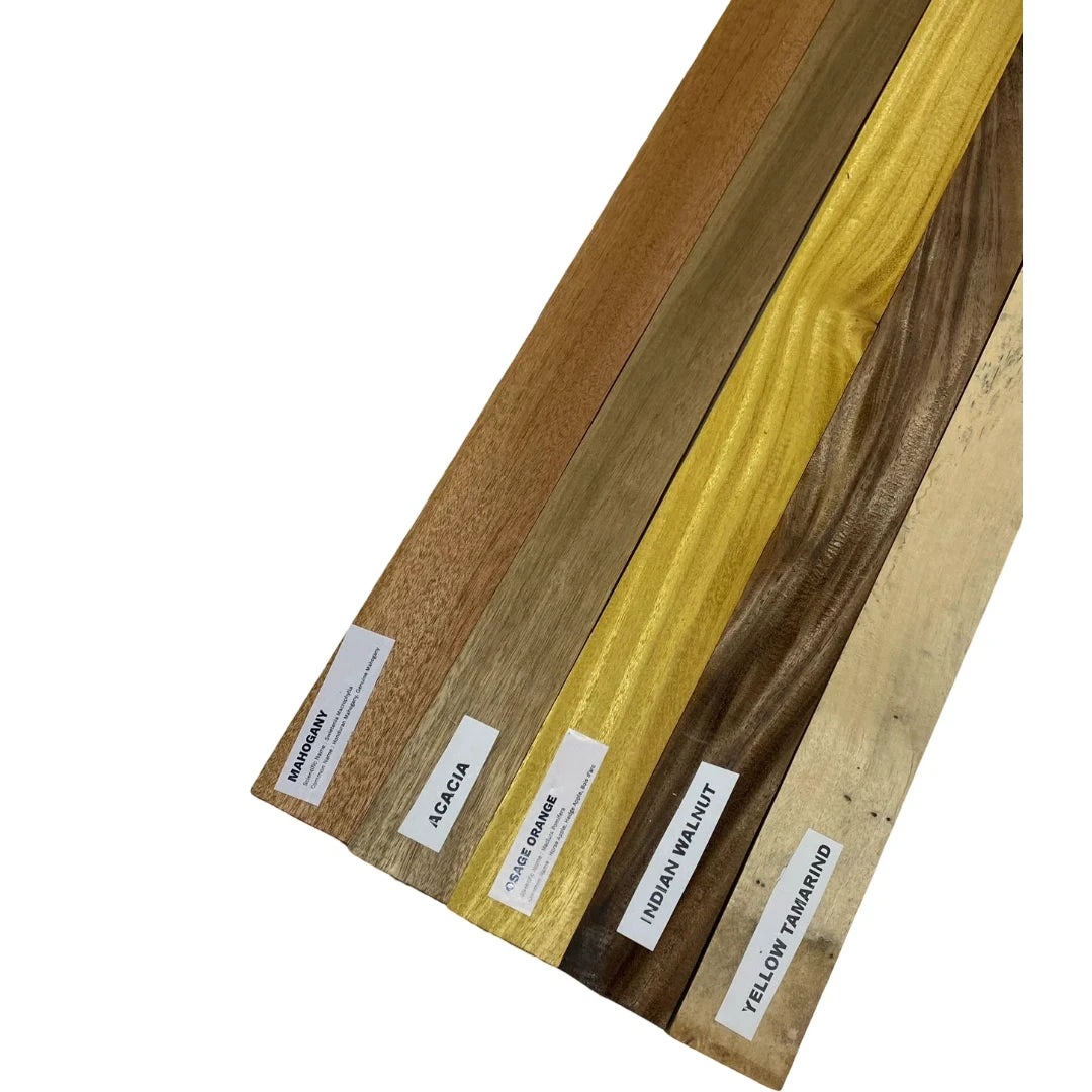 Combo Of 10 , 3/4" Lumber Boards | Cutting Board Blocks |Mahogany, Acacia, Osage Orange, Indian Walnut, Tamarind - Image 5