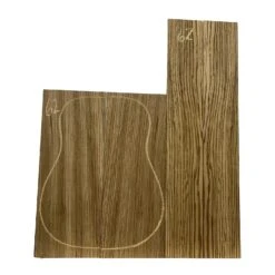 Zebrawood Dreadnought Guitar Back And Side Set #62